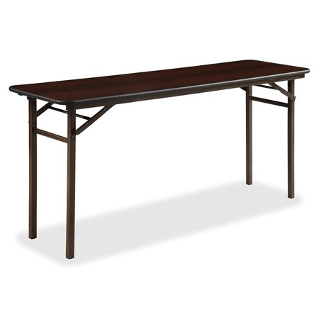 LORELL Folding Table, Rectangular, 5/8" Thick Top, 60"x18", MY LLR60725